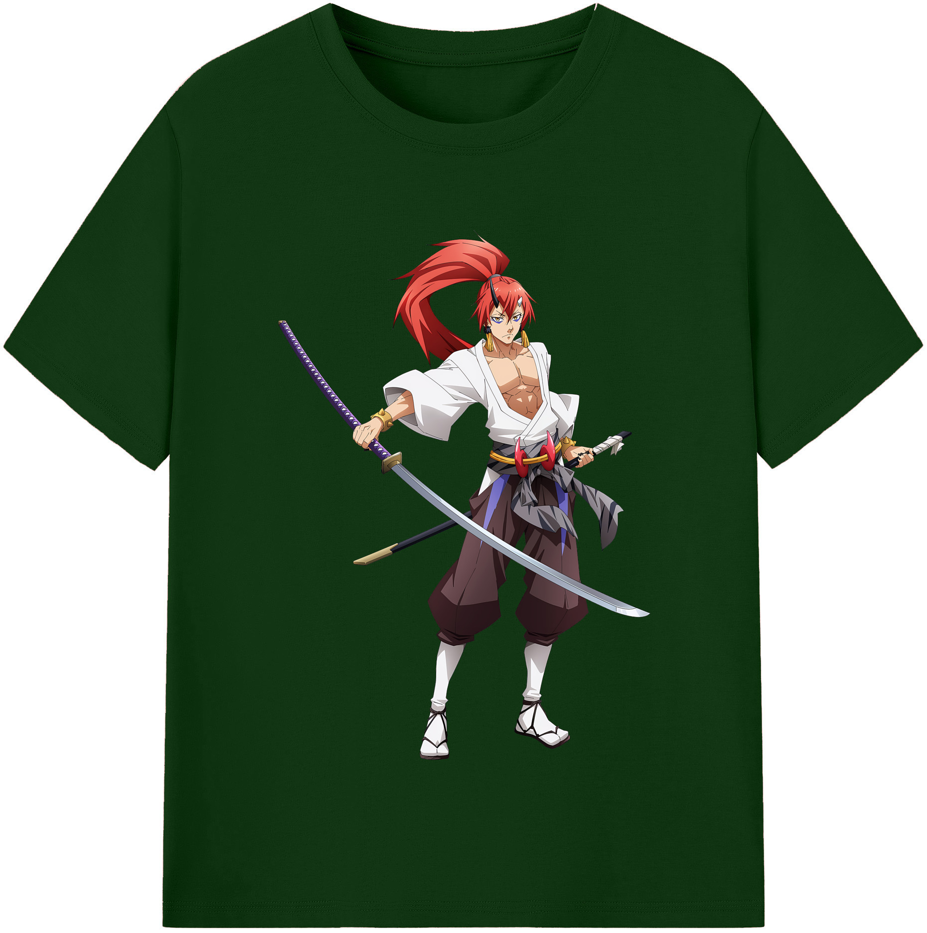 （画像用） 転スラ Regarding Reincarnated to Slime 綿100％半袖Tシャツ（フロントプリント）